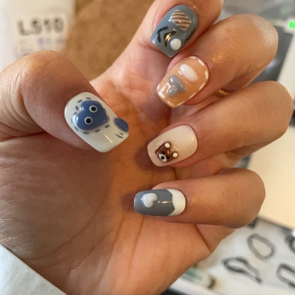 Pinching style hand-made press on nail - Picture 2 of 3